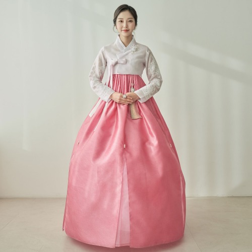 민한복 꽃가람 382번 고급 혼주 여성 결혼식 하객 성인 여자 단아한 전통 맞춤 한복