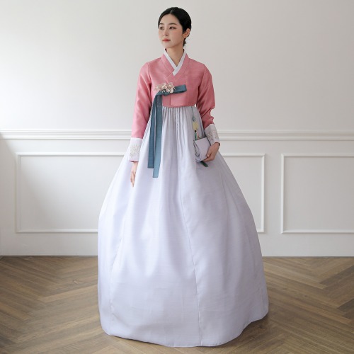 민한복 다솜 고급 혼주 여성 결혼식 하객 성인 여자 단아한 전통 맞춤 한복