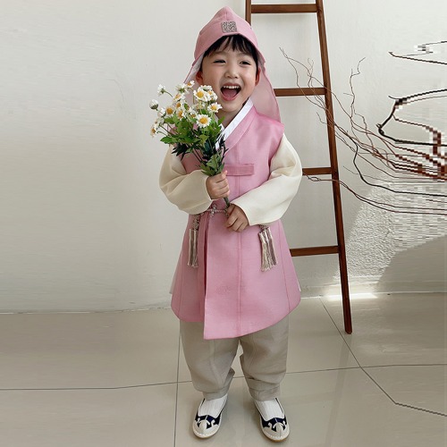 민한복 샤이니 도령 프리미엄 전통 남아 고급 한복 설빔 어린이 아동 돌 백일 아기 드레스 유아