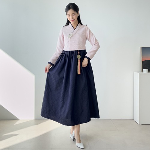민한복 시에스타 83번 여성 원피스 여자 개량 퓨전 허리 치마 드레스 생활한복