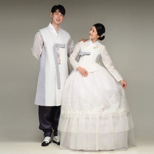 민한복 시크릿(당의) 결혼식 신랑 신부 웨딩 커플 촬영 돌잔치 피로연 고급 전통 맞춤 한복