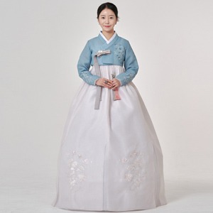 민한복 506번 고급 혼주 여성 결혼식 하객 성인 여자 단아한 전통 맞춤 한복