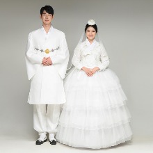 민한복 베고니아 결혼식 신랑 신부 웨딩 커플 촬영 돌잔치 피로연 고급 전통 맞춤 한복