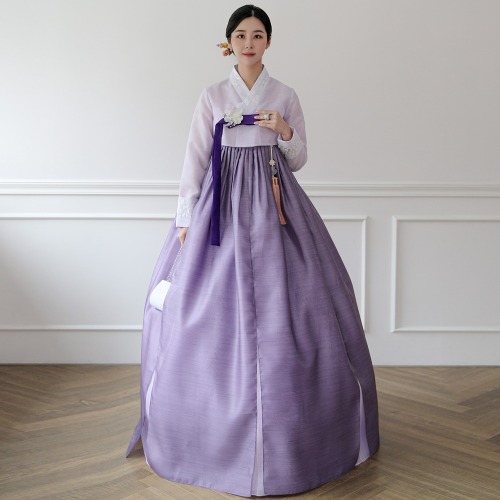 민한복 은가비 고급 혼주 여성 결혼식 하객 성인 여자 단아한 전통 맞춤 한복